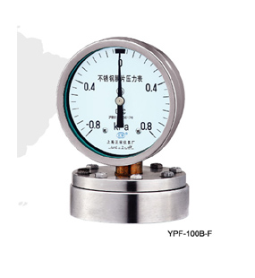 YPF-B-F法兰不锈钢膜片压力表