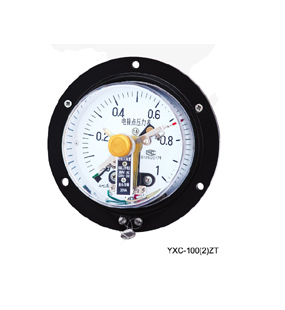 YXC-100(2)ZT 磁助电接点压力表（铁表盖）