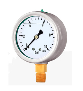 Oil filled pressure gauge (Different Bezel--“EUROPEAN” Type)